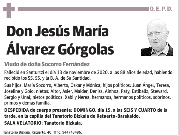 Jesús María Álvarez Górgolas