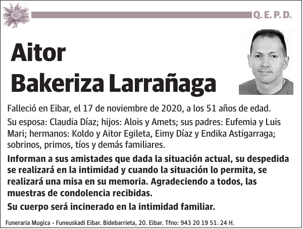 Aitor Bakeriza Larrañaga