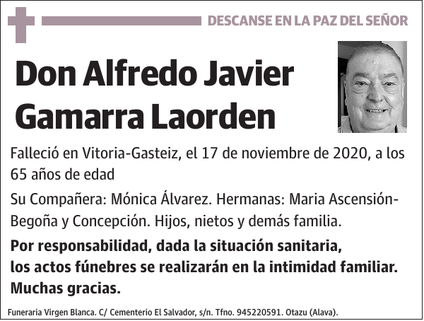 Alfredo Javier Gamarra Laorden