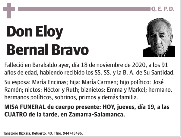 Eloy Bernal Bravo