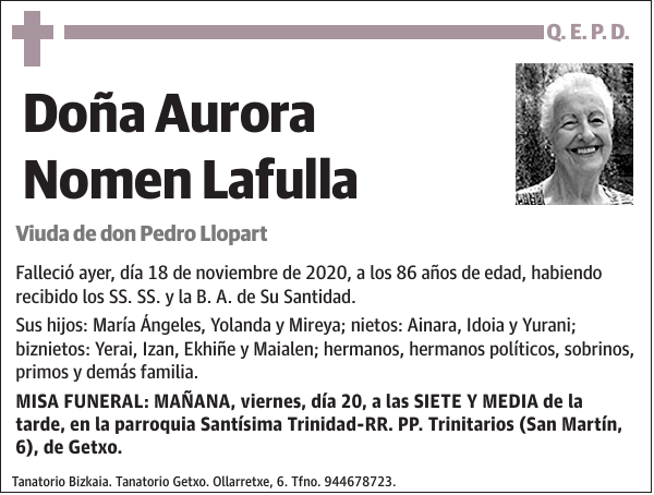 Aurora Nomen Lafulla