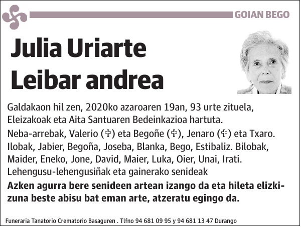 Julia Uriarte Leibar