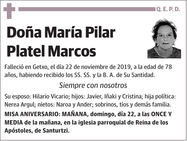 María Pilar Platel Marcos