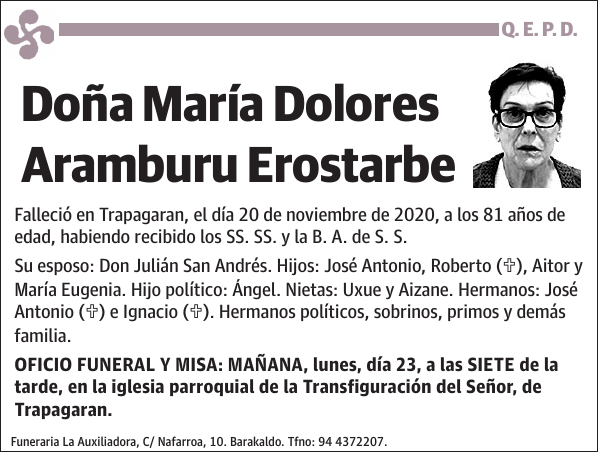 María Dolores Aramburu Erostarbe