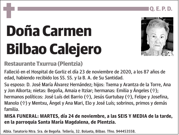 Carmen Bilbao Calejero