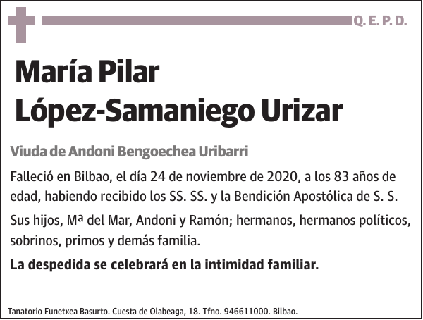 María Pilar López-Samaniego Urizar