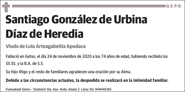 Santiago González de Urbina Díaz de Heredia