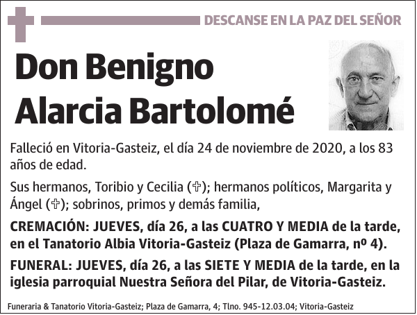 Benigno Alarcia Bartolomé