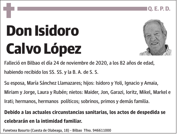 Isidoro Calvo López