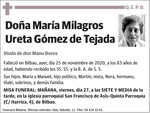 María Milagros Ureta Gómez de Tejada