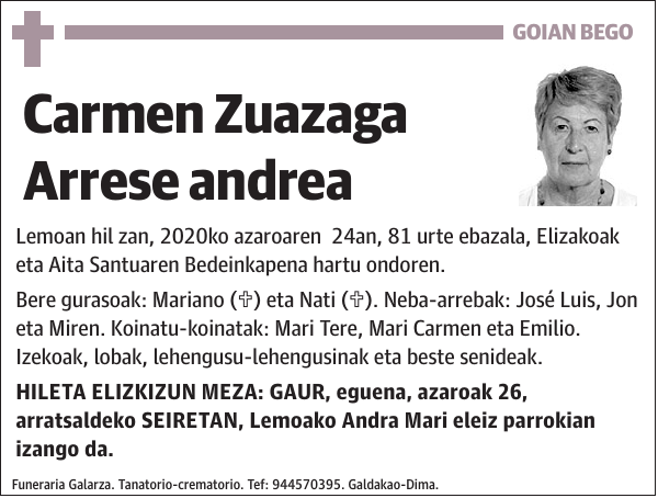 Carmen Zuazaga Arrese