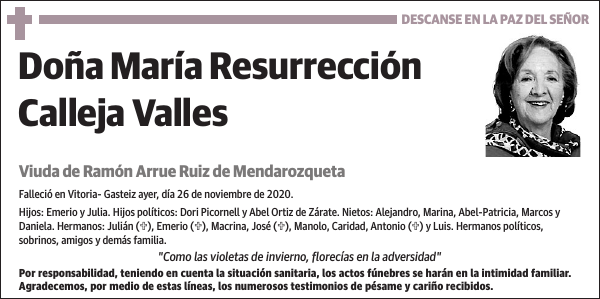 María Resurrección Calleja Valles