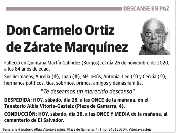 Carmelo Ortiz de Zárate Marquínez