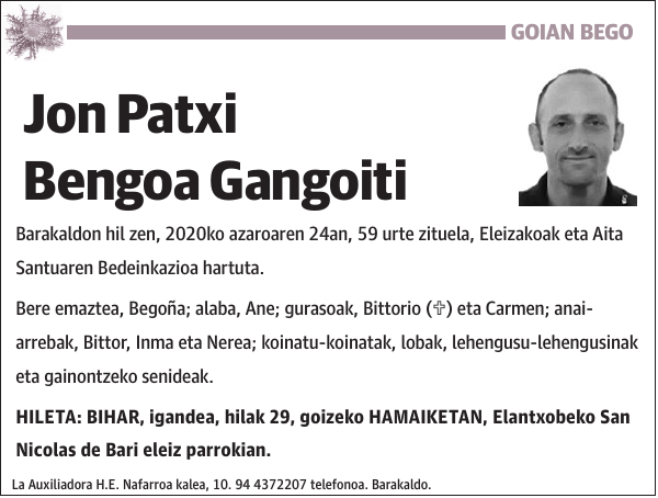 Jon Patxi Bengoa Gangoiti