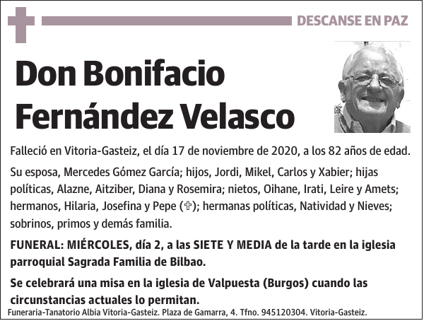 Bonifacio Fernández Velasco