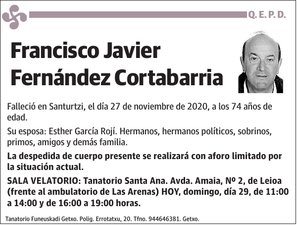 Francisco Javier Fernández Cortabarria