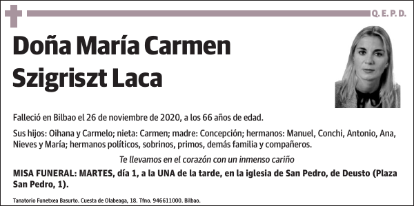 María Carmen Szigriszt Laca