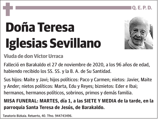 Teresa Iglesias Sevillano