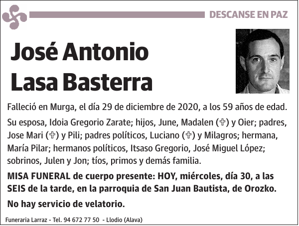 José Antonio Lasa Basterra