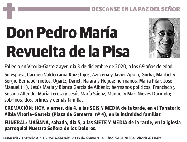 Pedro María Revuelta de la Pisa