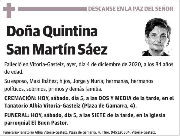 Quintina San Martín Sáez