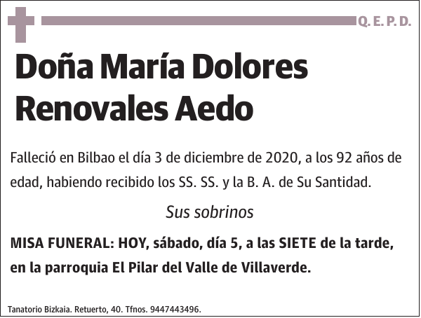 María Dolores Renovales Aedo