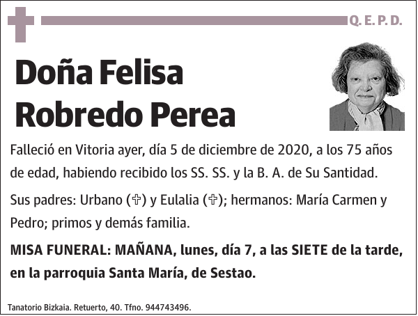 Felisa Robredo Perea