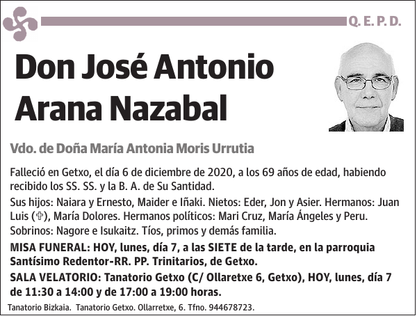 José Antonio Arana Nazabal