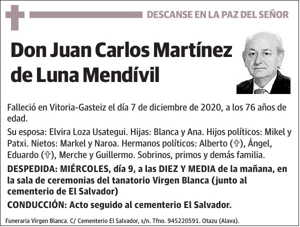 Juan Carlos Martínez de Luna Mendívil