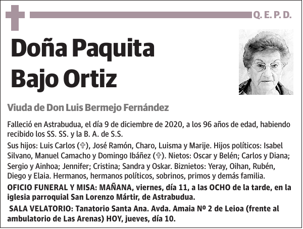 Paquita Bajo Ortiz