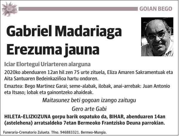 Gabriel Madariaga Erezuma