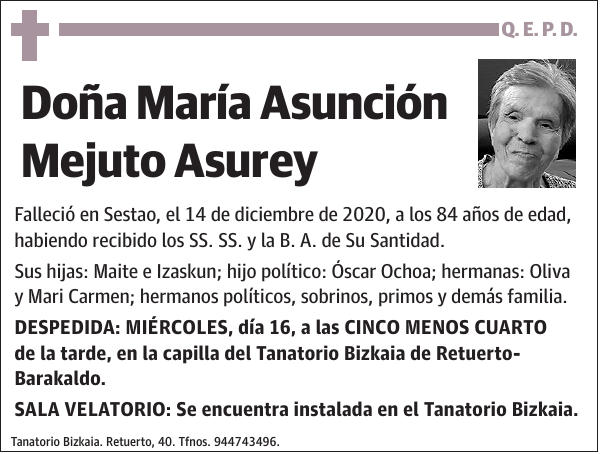 María Asunción Mejuto Asurey