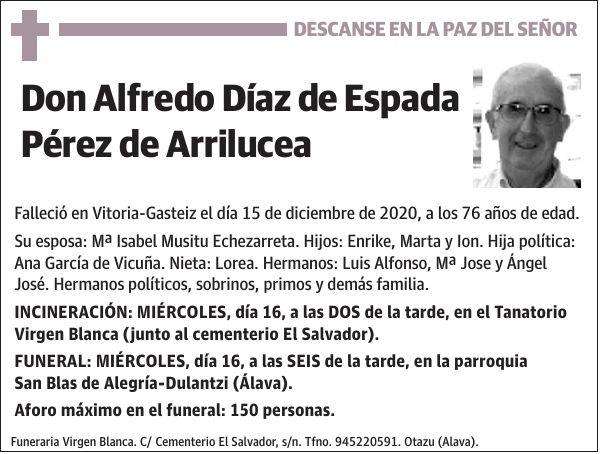 Alfredo Díaz de Espada Pérez de Arrilucea