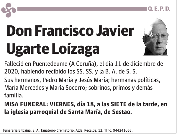 Francisco Javier Ugarte Loízaga