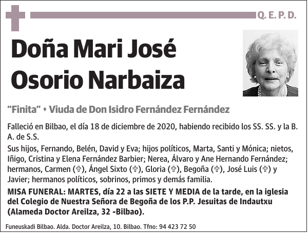 Mari José Osorio Narbaiza