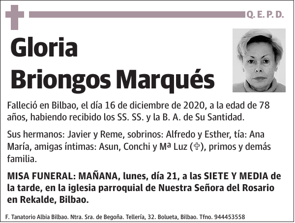 Gloria Briongos Marqués