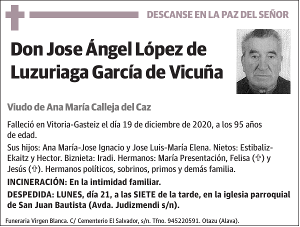 Jose Ángel López de Luzuriaga García de Vicuña