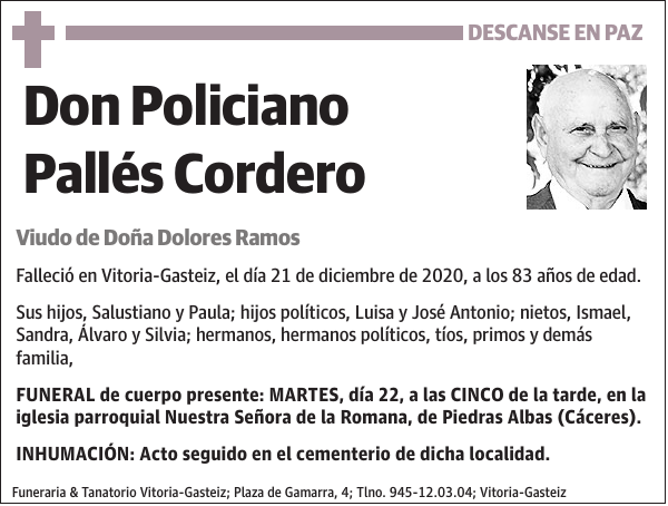 Policiano Pallés Cordero