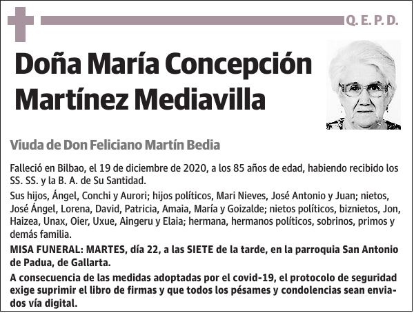 María Concepción Martínez Mediavilla