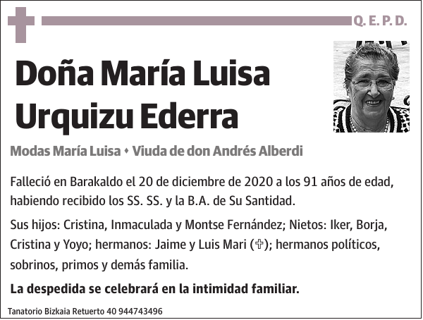 María Luisa Urquizu Ederra