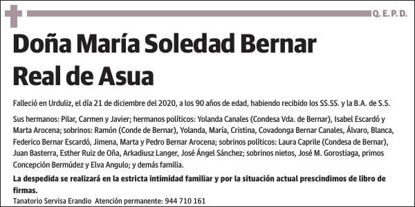 María Soledad Bernar Real de Asua