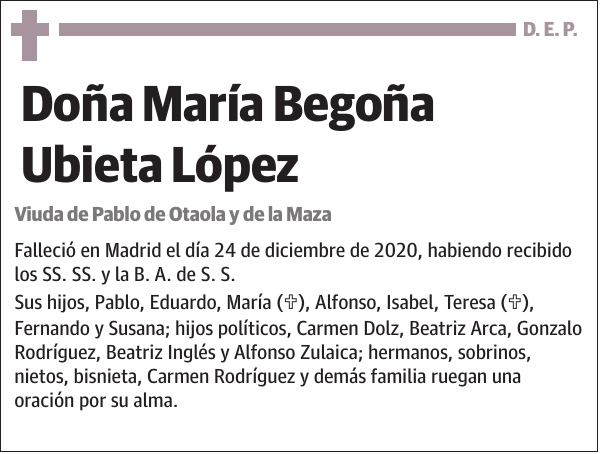 María Begoña Ubieta López