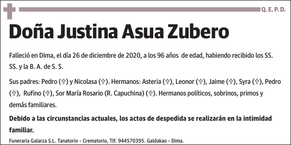 Justina Asua Zubero