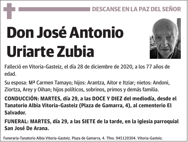 José Antonio Uriarte Zubia