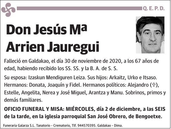 Jesús Mª Arrien Jauregui