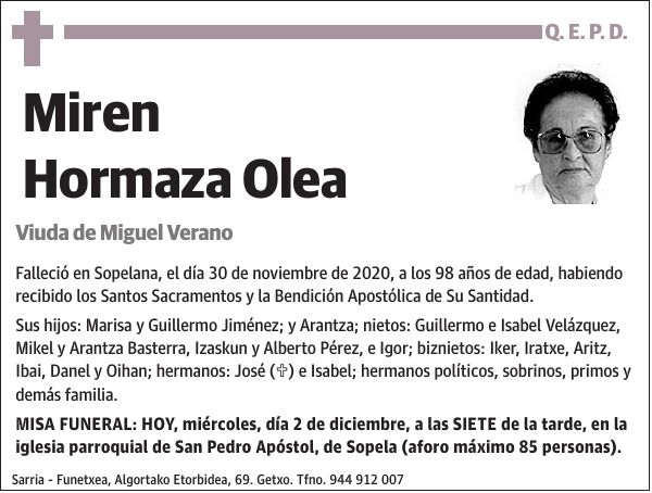 Miren Hormaza Olea