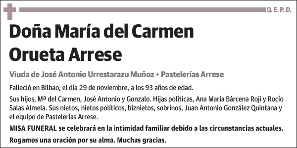 María del Carmen Orueta Arrese