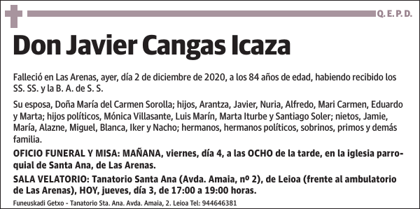 Javier Cangas Icaza