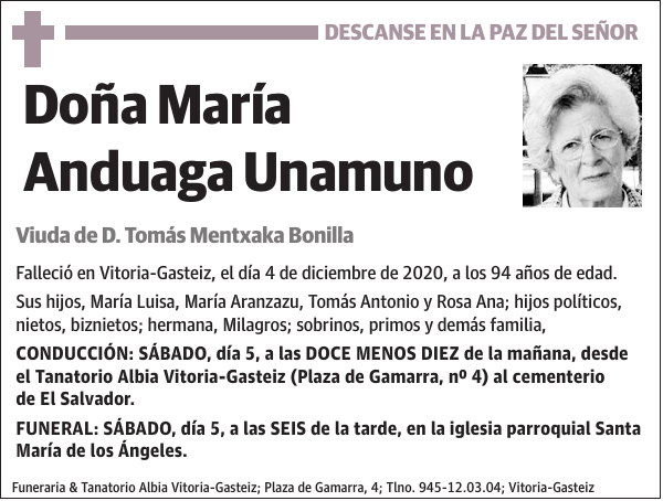 María Anduaga Unamuno