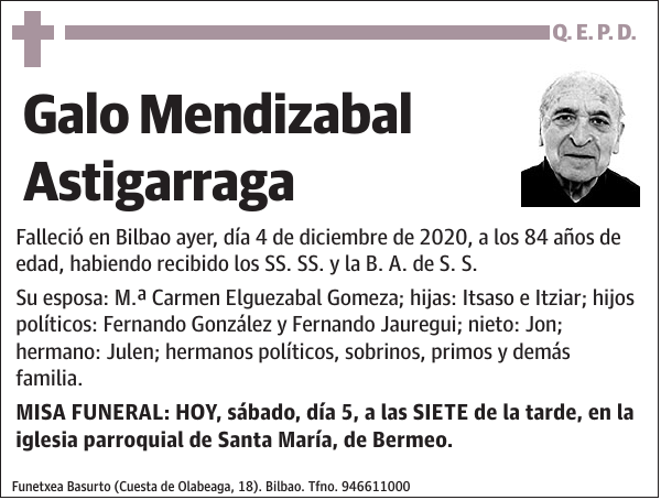 Galo Mendizabal Astigarraga